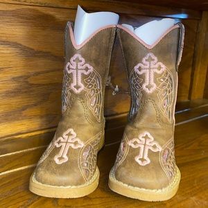 BNWT Blazin Roxx girls 4 cowgirl boots amazing condition zipper side easy new sm
